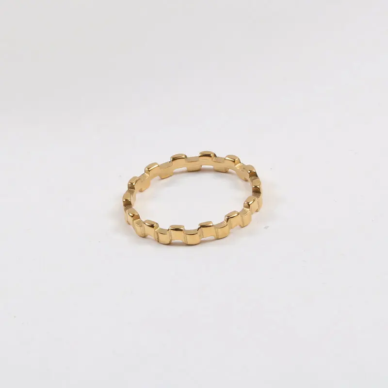 High End 18K Plated Block Waved Rings Stainless Steel Trendy Simple Gold Plated Jewelry
High End 18K Plated Block Waved Rings Stainless Steel Trendy Simple Gold Plated Jewelry