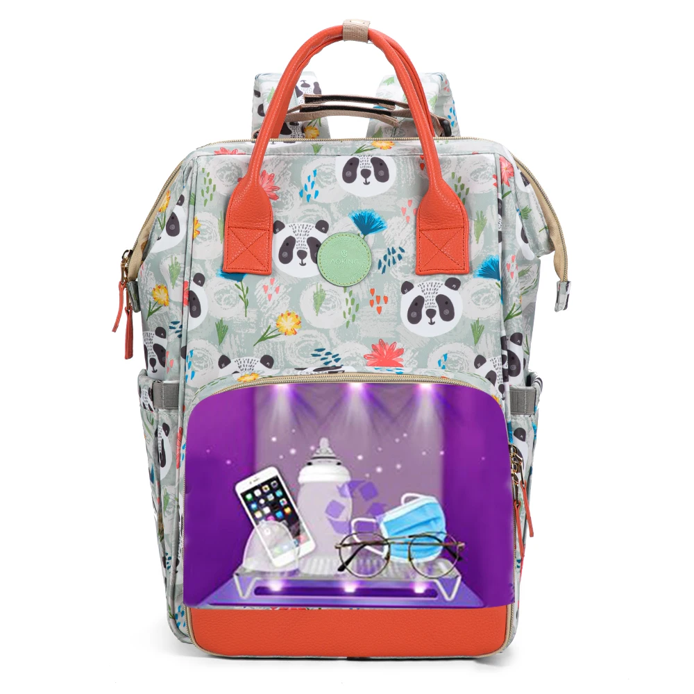 Custom portable multifunctional LED UV sterilizing baby diaper bags tote mommy diaper backpack
Custom portable multifunctional LED UV sterilizing baby diaper bags tote mommy diaper backpack