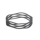 Design of Flat wire compression valve multiturn wave spring Stainless Steel 17-7PH
