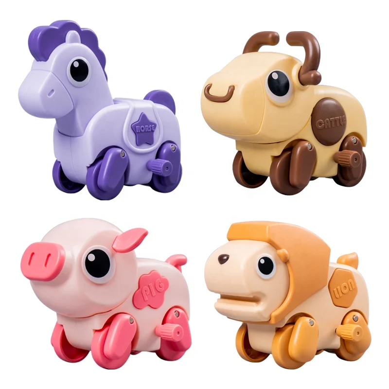 New design cartoon cute pet cool running team inertia on the chain back wind up small animal classic Children's toys
New design cartoon cute pet cool running team inertia on the chain back wind up small animal classic Children's toys