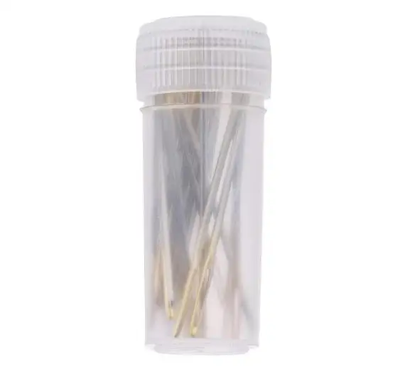 

30 Pieces Three Sizes Mixed Silver Gold Cross Stitch Needles Large Eye Embroidery sewing needles in box, Golden or sliver tail