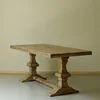 Furniture factory heavy reclaimed wood bespoke furniture restoration dining table stylish modern dining table