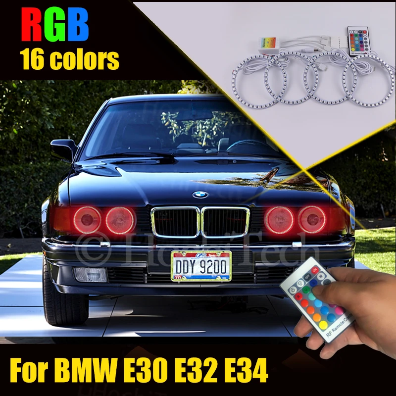 Ultra Bright RF Multi-Color Angel Eyes LED RGB Headlight Halo Ring Set for BMW E30 E32 E34
Ultra Bright RF Multi-Color Angel Eyes LED RGB Headlight Halo Ring Set for BMW E30 E32 E34