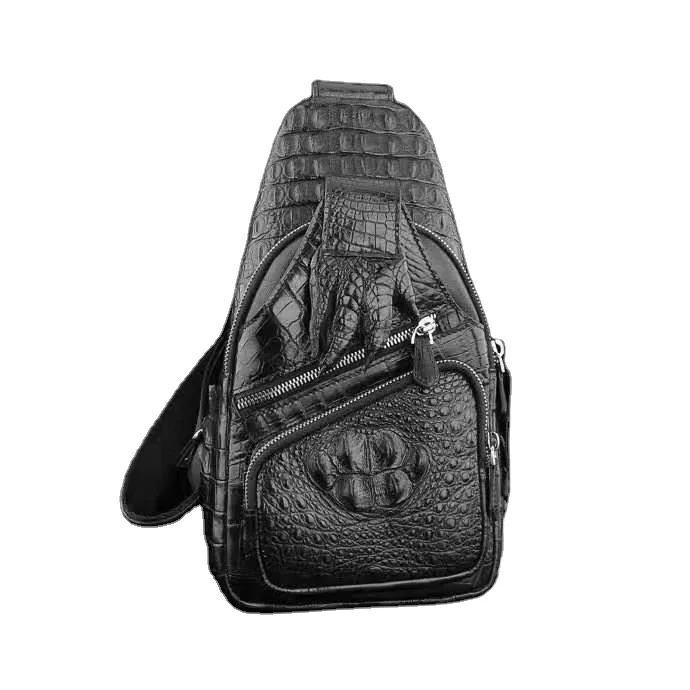 Cappuccino 2021 Men Black Crocodile Skin Leather Crossbody Chest Shoulder Bag For Man
Cappuccino 2021 Men Black Crocodile Skin Leather Crossbody Chest Shoulder Bag For Man