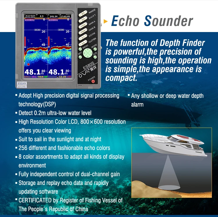 8 Echo Sounder Marine Depth Sounder Fish Finder Buy Marine Depth