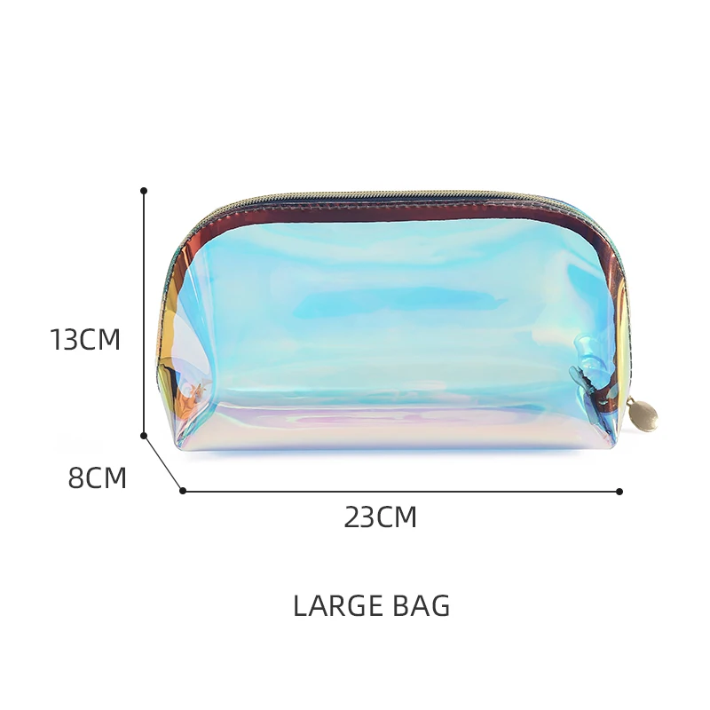 Amazon laser hologram pvc plastic cosmetic bag pouch transparent zipper holographic laser women makeup bag
Amazon laser hologram pvc plastic cosmetic bag pouch transparent zipper holographic laser women makeup bag