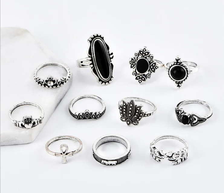 Bohemian style ancient ring suit women's trend personality crown Rings for Women Jewelry Party Gift
Bohemian style ancient ring suit women's trend personality crown Rings for Women Jewelry Party Gift