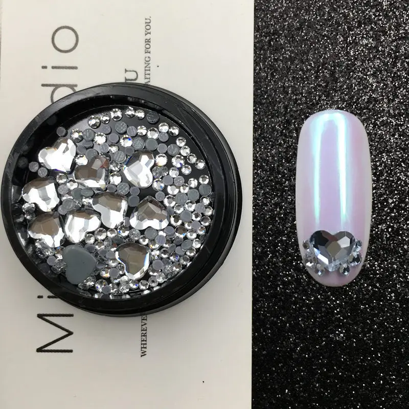 Nail Art Rhinestones Diy 3d Heart Shape Crystal Stones Nail For Charms 3d Nail Art Decorations, As pic
Nail Art Rhinestones Diy 3d Heart Shape Crystal Stones Nail For Charms 3d Nail Art Decorations, As pic