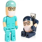 カスタマイズ可能なロゴドクターモデルの Usb フラッシュドライブ 4 ギガバイト 8 ギガバイト 16 ギガバイトペンドライブ