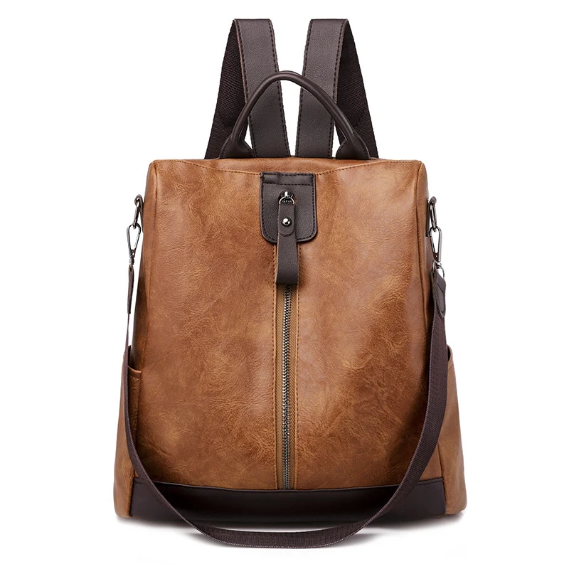 Vintage Women Backpack Anti Thief Travel Bag Retro Soft PU Leather Female Backpacks
Vintage Women Backpack Anti Thief Travel Bag Retro Soft PU Leather Female Backpacks