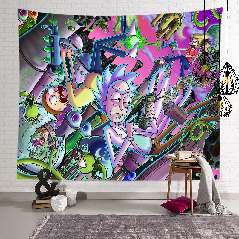 New cartoon characters Rick and modi tapestry mural wall tapestry hanging cloth manufacturers wholesale
New cartoon characters Rick and modi tapestry mural wall tapestry hanging cloth manufacturers wholesale