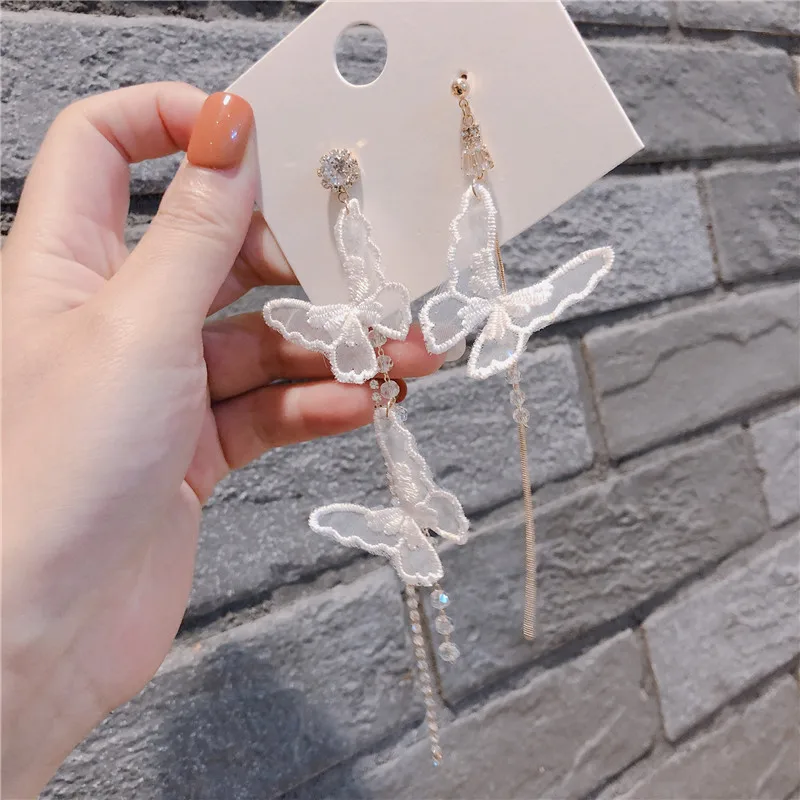 2020 Elva jewelry European and American Zircon Butterfly Earrings S925 Silver Pin Zircon Butterfly Earrings Tassel earrings
2020 Elva jewelry European and American Zircon Butterfly Earrings S925 Silver Pin Zircon Butterfly Earrings Tassel earrings