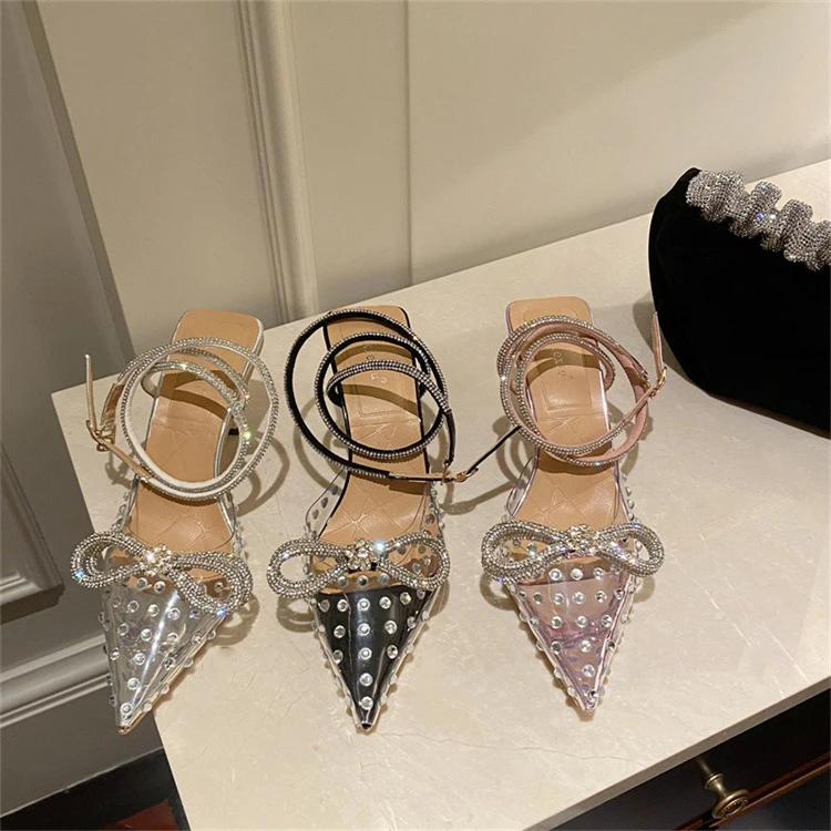 Ins Summer New Bow Sandals Fairy Style Sandals Crystal Transparent Rhinestone High Heels
Ins Summer New Bow Sandals Fairy Style Sandals Crystal Transparent Rhinestone High Heels