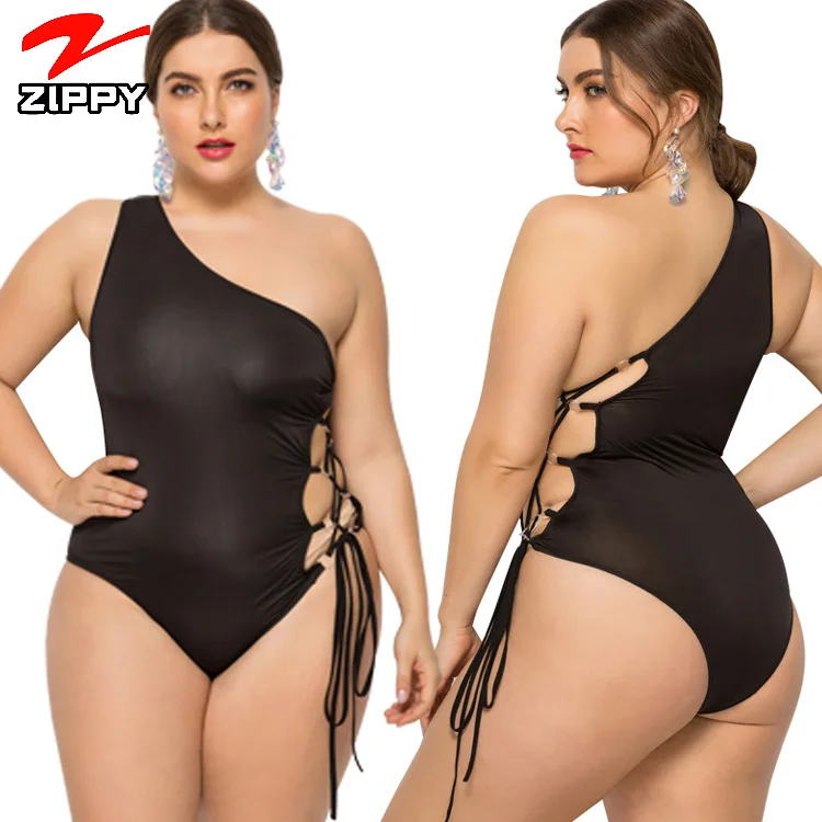 Plus size swimwear bikini for fat women Bikini high waist swimwear One shoulder side hollow strap Custom swimwear women, Customized color 
Plus size swimwear bikini for fat women Bikini high waist swimwear One shoulder side hollow strap Custom swimwear women, Customized color