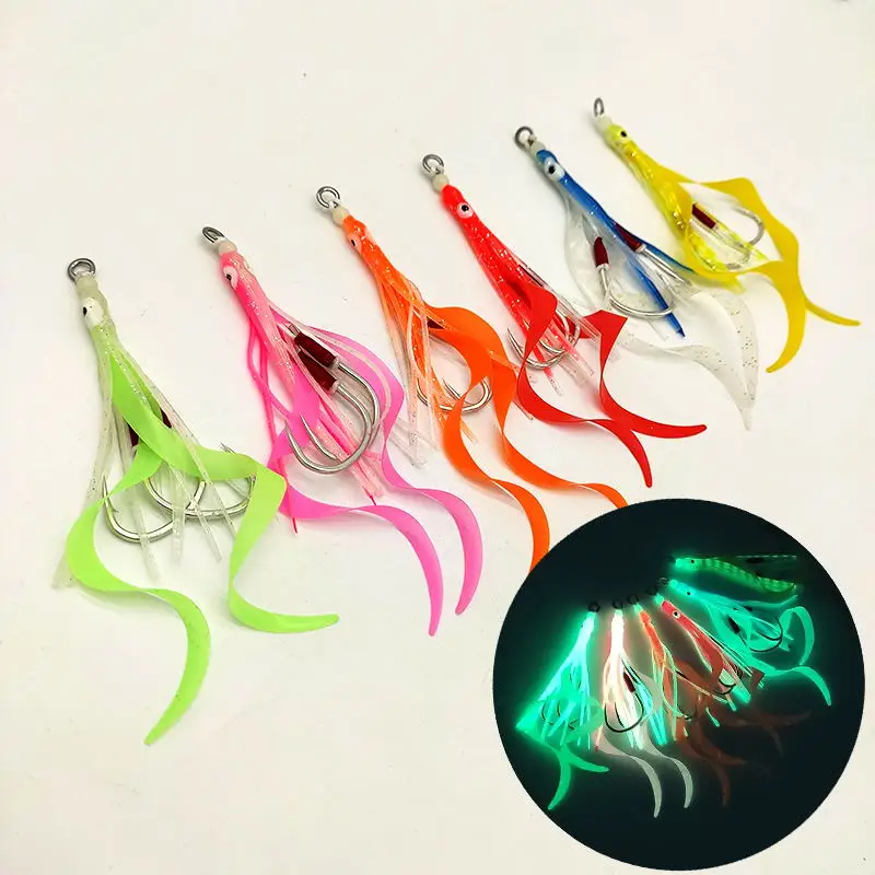 In Stock Soft Octopus Squid Skirts Trolling Lure Double Assit Hooks For Tuna Sea Bass Fishing
In Stock Soft Octopus Squid Skirts Trolling Lure Double Assit Hooks For Tuna Sea Bass Fishing