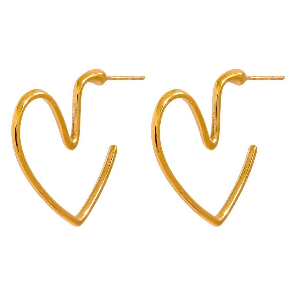 JINYOU 408 Minimalist Chic Heart Thin Huggie Earrings Stainless Steel Gold Silver Color Trendy Daily Jewelry Girl Free shipping
JINYOU 408 Minimalist Chic Heart Thin Huggie Earrings Stainless Steel Gold Silver Color Trendy Daily Jewelry Girl Free shipping