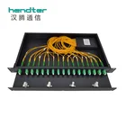 1x16 2X32 SC LC APC 19" 1U fiber optic small Metal rack mount PLC Splitter box enclosure with cable management
