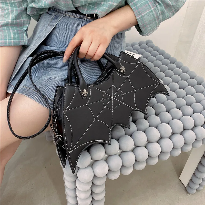 2021 Hot Sell Pu Leather Shoulder Bag For Women Black Handbag Girls Gothic Bat Shape Crossbody Bags Female Tote Travel Purse, Picture
2021 Hot Sell Pu Leather Shoulder Bag For Women Black Handbag Girls Gothic Bat Shape Crossbody Bags Female Tote Travel Purse, Picture