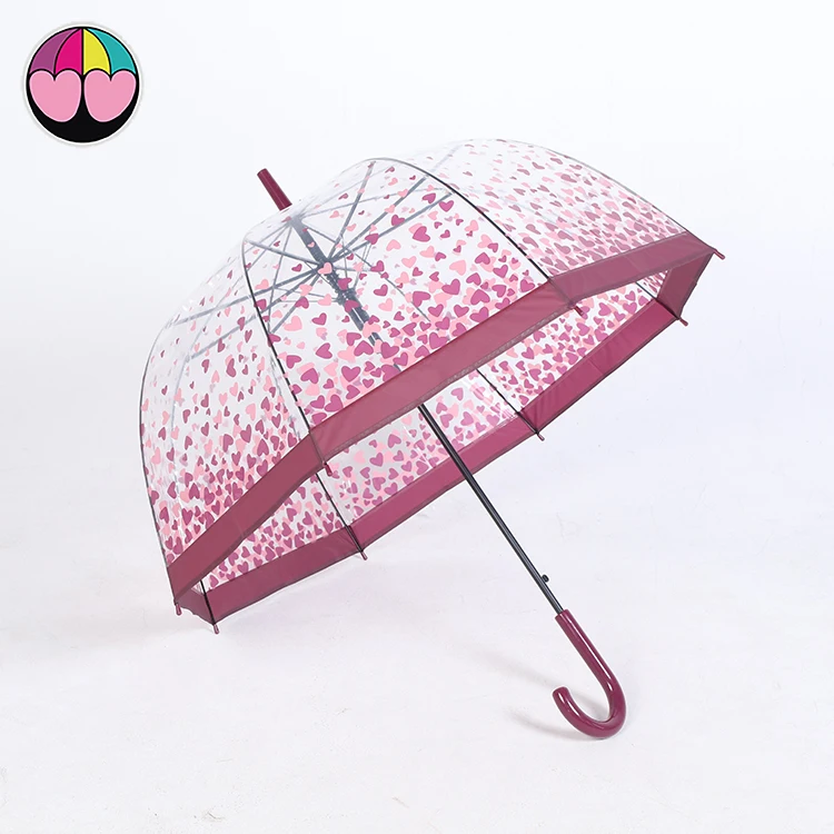 Lovely Straight Children Kids PVC&POE Plastic Dome Bubble Transparent Clear Umbrella With Custom Cartoon Printing
Lovely Straight Children Kids PVC&POE Plastic Dome Bubble Transparent Clear Umbrella With Custom Cartoon Printing