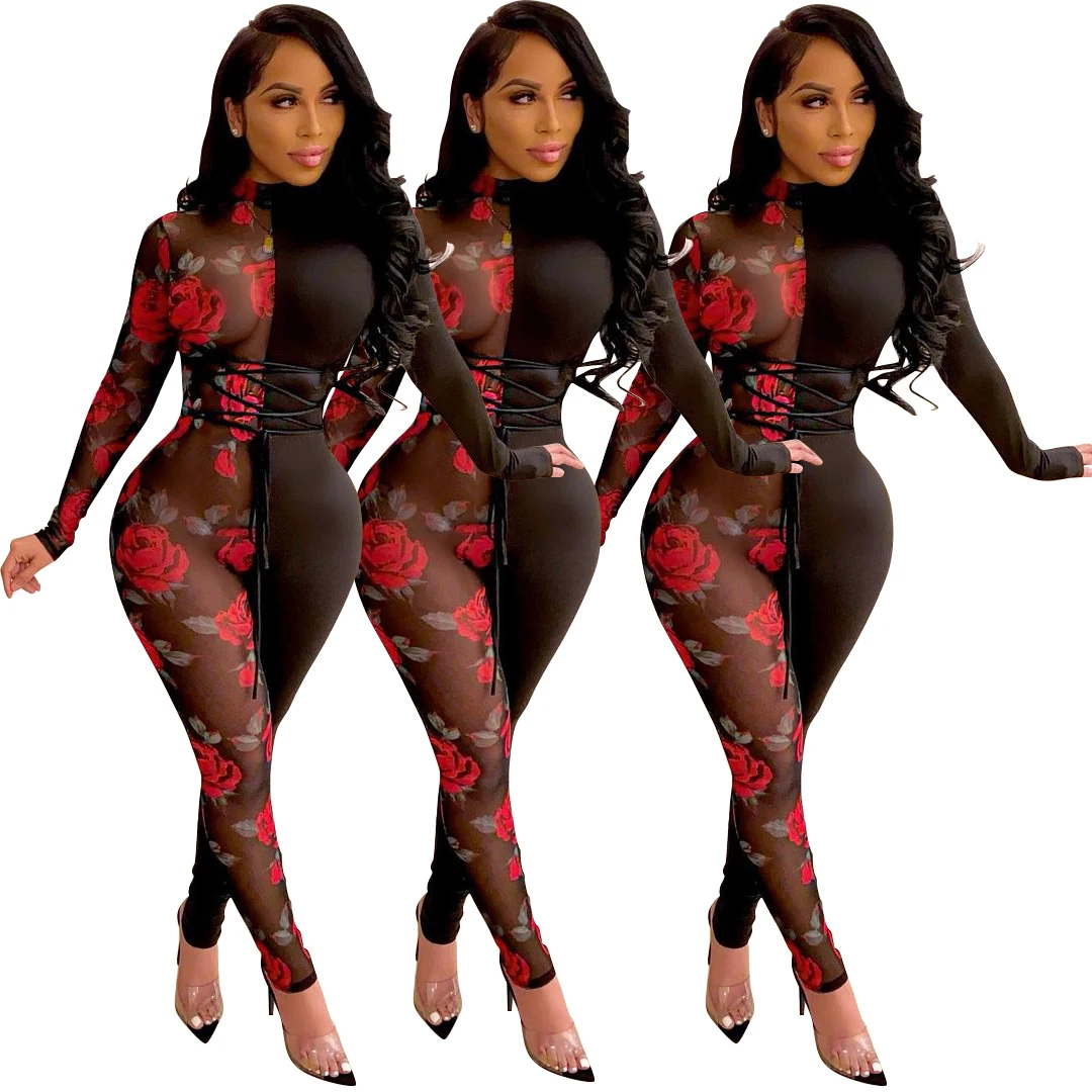 Foma clothing 831 hot selling autumn winter women's fashion sexy rose mesh splicing women Jumpsuit 2020, As pictures
Foma clothing 831 hot selling autumn winter women's fashion sexy rose mesh splicing women Jumpsuit 2020, As pictures