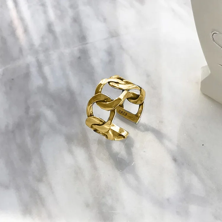 Brass Chain Ring Fashion Female Jewelry Simple Hollow Silver-plated Jewelry Wholesale
Brass Chain Ring Fashion Female Jewelry Simple Hollow Silver-plated Jewelry Wholesale