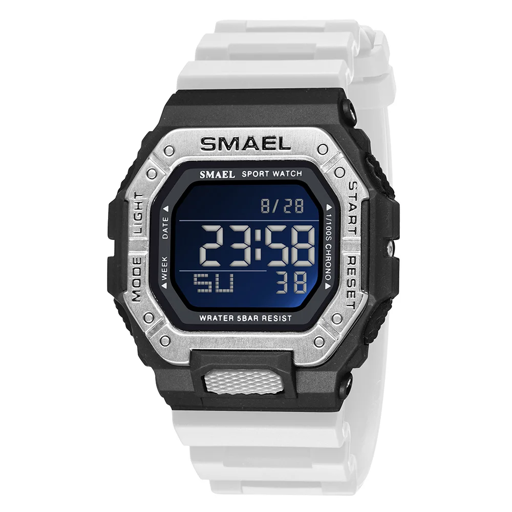 SMAEL 8059 Men Digital Wristwatch Hot Sale Fashion LED Digital Display Silicone Band Male Sport Watches, Army green,black gold,black gray,black blue,black,orange,khaki
SMAEL 8059 Men Digital Wristwatch Hot Sale Fashion LED Digital Display Silicone Band Male Sport Watches, Army green,black gold,black gray,black blue,black,orange,khaki