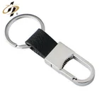 Wholesale shuanghua zinc alloy silver leather metal 3d car keychain