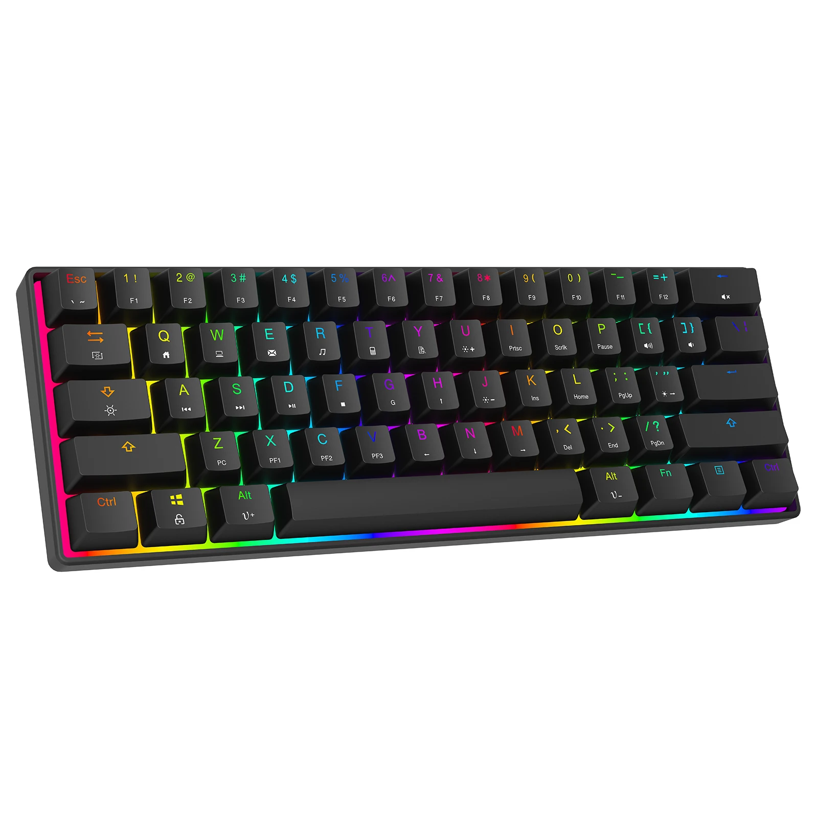 MK21 Free sample mechanical gaming keyboard 61 keys rgb type c wired mechanical keyboard, Black white
MK21 Free sample mechanical gaming keyboard 61 keys rgb type c wired mechanical keyboard, Black white