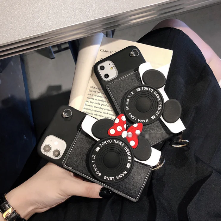 Free Shipping TPU card holder wallet mickey minnie lanyard phone case cover for iPhone 13 pro max 12 11 7 8 Plus, Colorful
Free Shipping TPU card holder wallet mickey minnie lanyard phone case cover for iPhone 13 pro max 12 11 7 8 Plus, Colorful