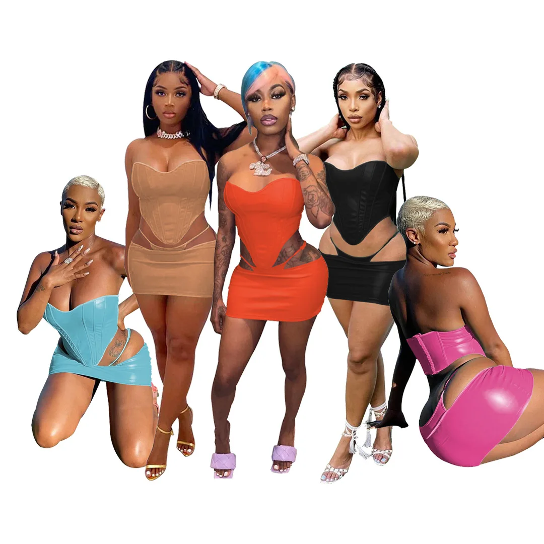 C0304SW44 Trending Dress Set PU Heart Shaped Crop Top Mini Skirt 2 Piece Set Women, 5 colors
C0304SW44 Trending Dress Set PU Heart Shaped Crop Top Mini Skirt 2 Piece Set Women, 5 colors