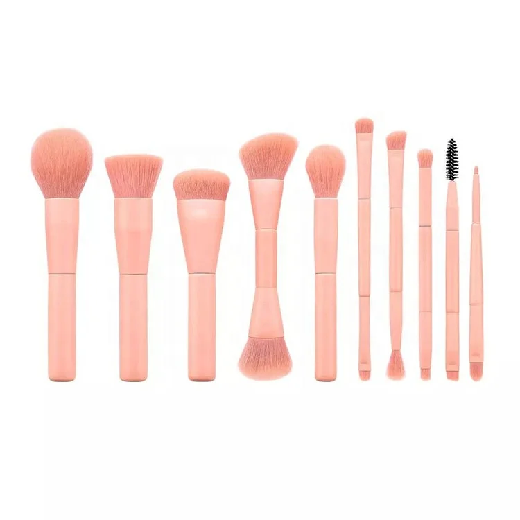 PINK Brush Make Up Tools 10 PCS Wooden Foundation Cosmetic Eyebrow Eyeshadow Brush Makeup Brush Sets Tools Multifunctional
PINK Brush Make Up Tools 10 PCS Wooden Foundation Cosmetic Eyebrow Eyeshadow Brush Makeup Brush Sets Tools Multifunctional