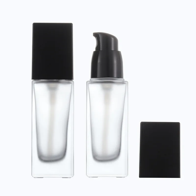 Skincare frosted clear bottle facial cream cosmetic glass packaging bottle for cosmetics
Skincare frosted clear bottle facial cream cosmetic glass packaging bottle for cosmetics