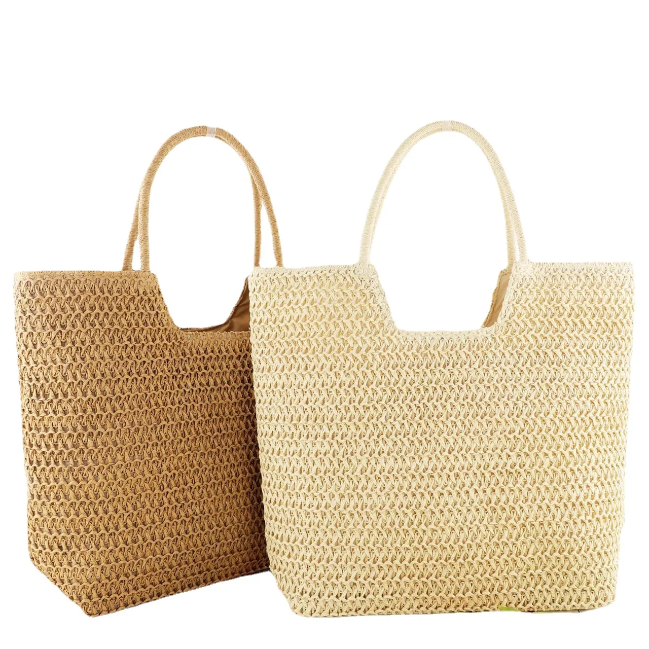 Low price beach bag large capacity handbag wholesale paper straw bag tote handbags 2022
Low price beach bag large capacity handbag wholesale paper straw bag tote handbags 2022