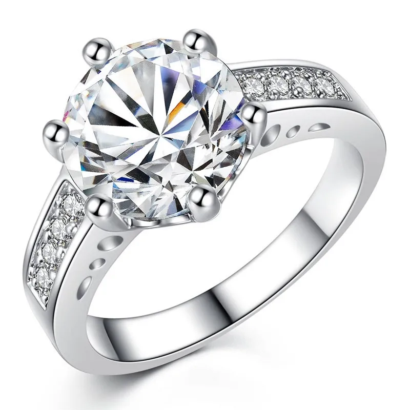 2021 Fashion Hot Sale Jewelry Classic Six Claw Diamond Ring Round Female Wedding Ring, White
2021 Fashion Hot Sale Jewelry Classic Six Claw Diamond Ring Round Female Wedding Ring, White
