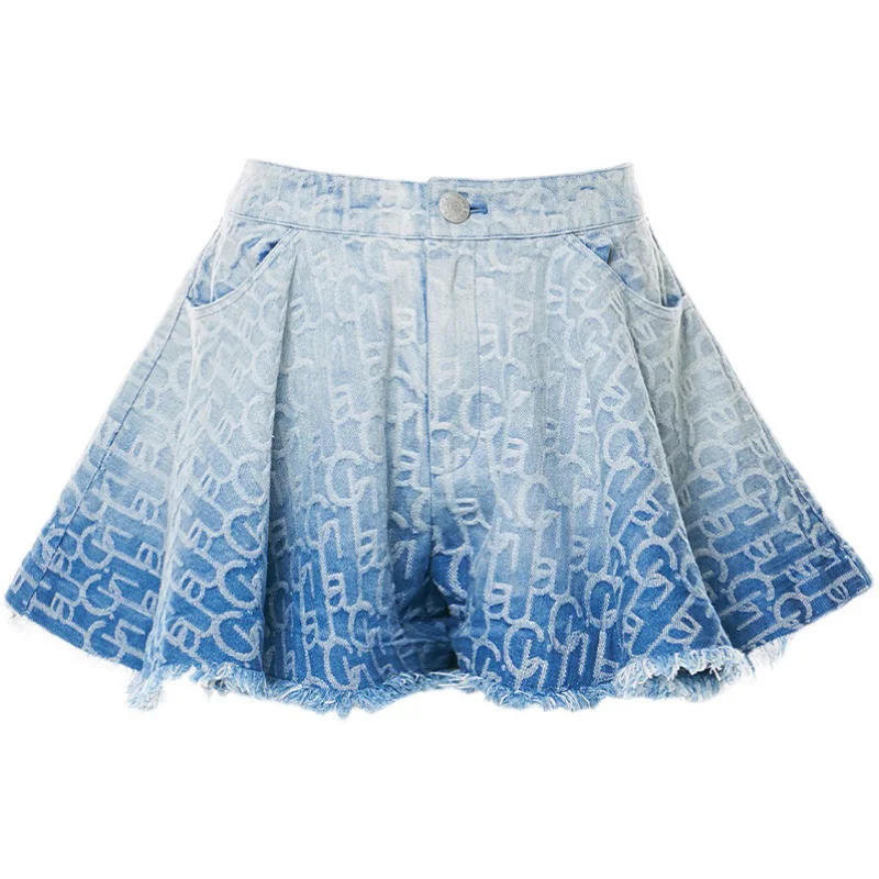 2021 New Design Irregular wide-leg pants cut-edge denim shorts high-waist ruffled flared pants
2021 New Design Irregular wide-leg pants cut-edge denim shorts high-waist ruffled flared pants