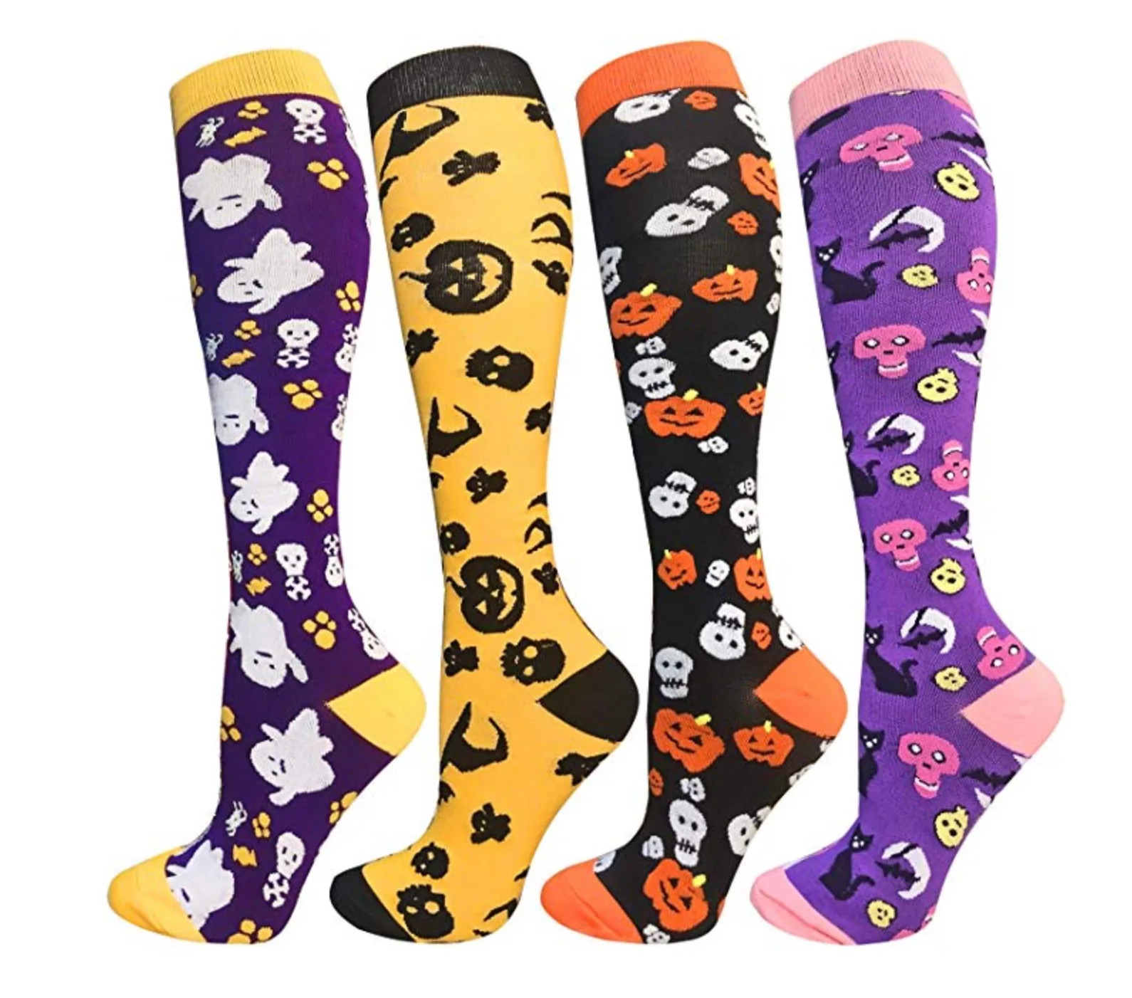 Skulls Halloween Personality Funny Knee High Socks Hotsale Costume Cute Compression Socks for Cosplay Party, Black, white, or custom color
Skulls Halloween Personality Funny Knee High Socks Hotsale Costume Cute Compression Socks for Cosplay Party, Black, white, or custom color
