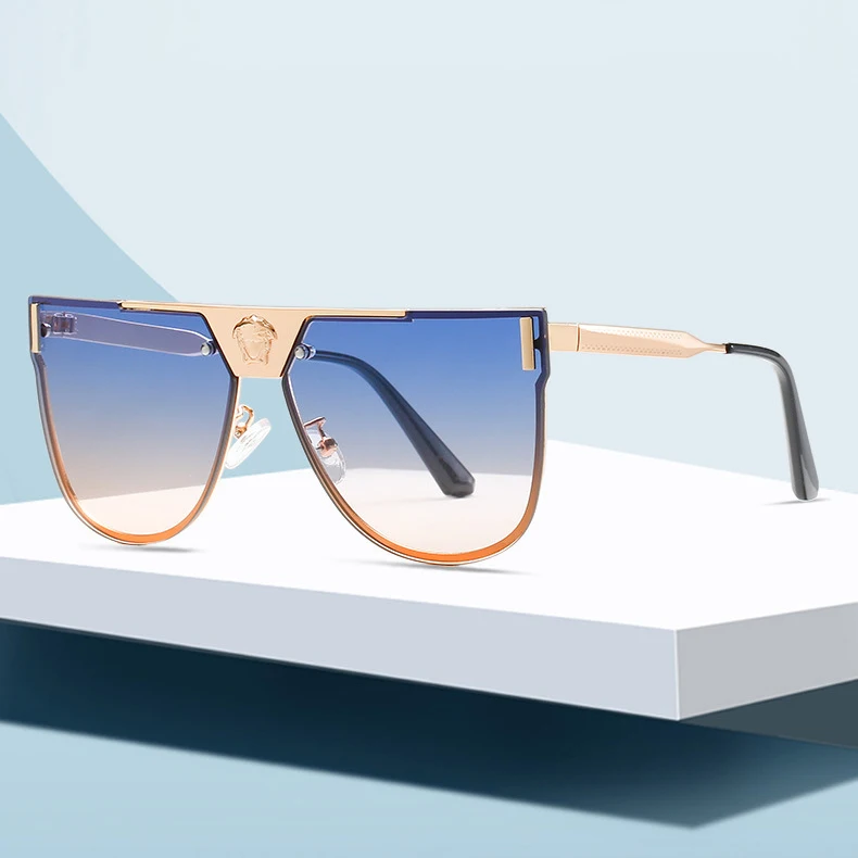 Fashion Designer Sunglasses Famous Brand Human Head Eyewear Trendy Oversize Sunglasses Women 2021 Rimless Sunglasses
Fashion Designer Sunglasses Famous Brand Human Head Eyewear Trendy Oversize Sunglasses Women 2021 Rimless Sunglasses