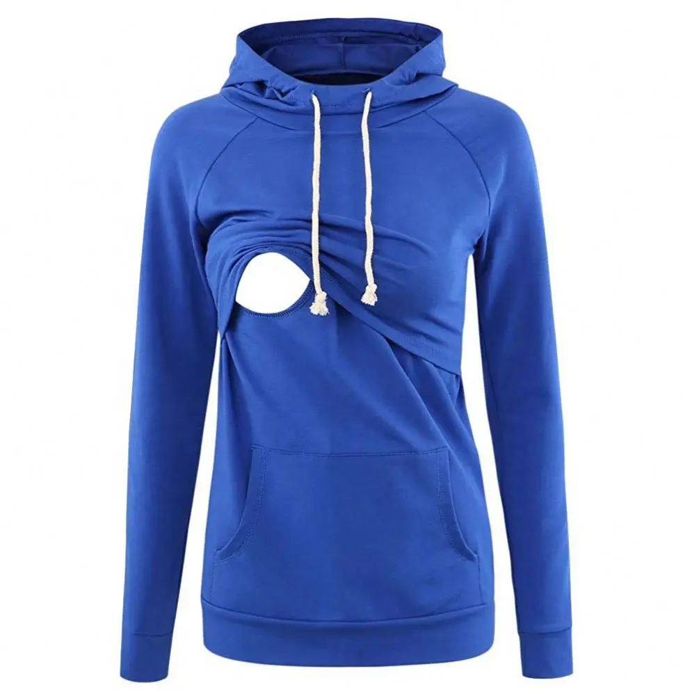 Women Maternity Nursing Tops Clothes Solid Color Long Sleeve Layering Breastfeeding Hoodie Sweatshirts with Pocket
Women Maternity Nursing Tops Clothes Solid Color Long Sleeve Layering Breastfeeding Hoodie Sweatshirts with Pocket