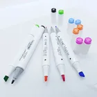 Double Head Chisel Round Tip Art Designer Markers Custom Round Permanent Marker Pen Alcohol Base Color Marker