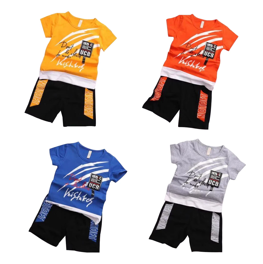 Wholesale Cheap Kids Clothes Set T-Shirt And Shorts 2pcs Summer 2022 Solid Printed Children Pajamas Boys Children Clothes Sets
Wholesale Cheap Kids Clothes Set T-Shirt And Shorts 2pcs Summer 2022 Solid Printed Children Pajamas Boys Children Clothes Sets