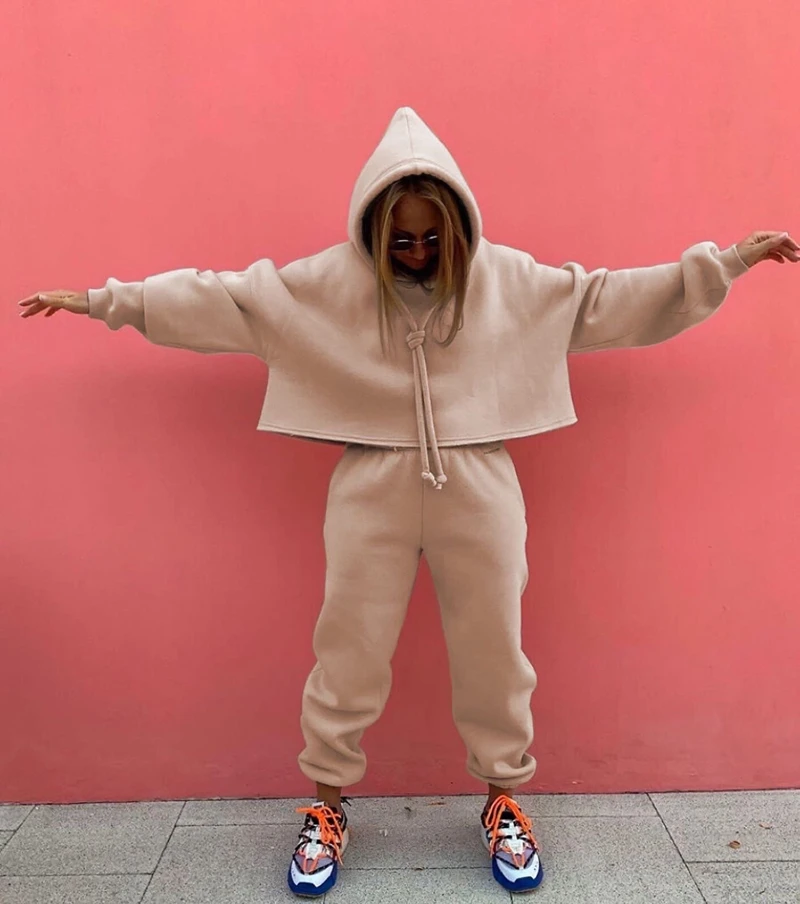Wholesale Pullover Women Blank Plain Oversized Women Hoodies Jogger Set, Custom color
Wholesale Pullover Women Blank Plain Oversized Women Hoodies Jogger Set, Custom color