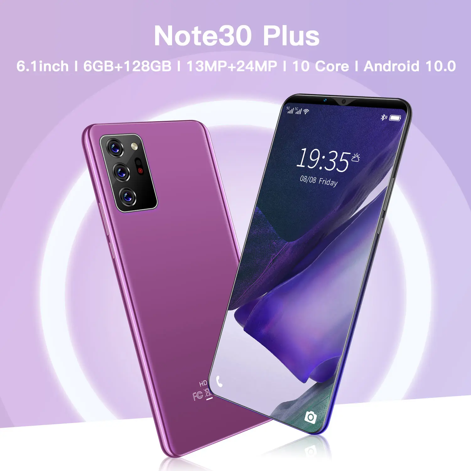 Touch Screen Mobile Phone Note30 Plus Low Price Cellphone Wholesales Smartphone Gradient Color
Touch Screen Mobile Phone Note30 Plus Low Price Cellphone Wholesales Smartphone Gradient Color