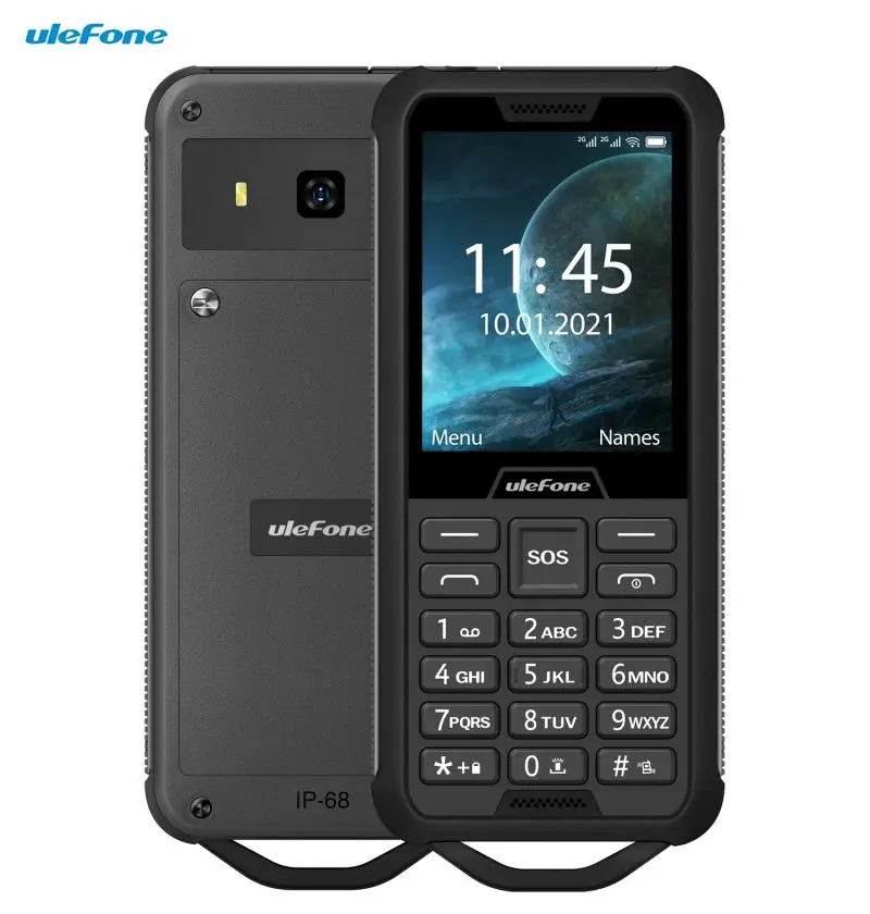 

Hot Sale Ulefone Armor Mini 2 Rugged Phone 32Mb+32Mb IP68 Waterproof 2.4 inch MediaTek MT6261D 2G Mobile Phones