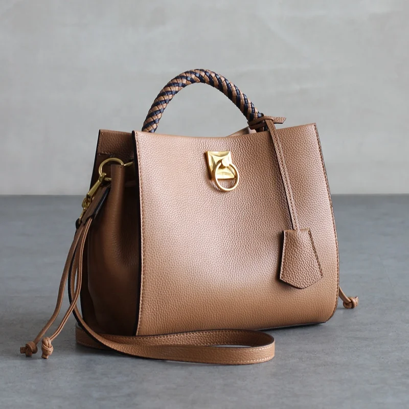 fashion luxury shoulder bags for women hand bag genuine leather handbags, Gray/molasses
fashion luxury shoulder bags for women hand bag genuine leather handbags, Gray/molasses