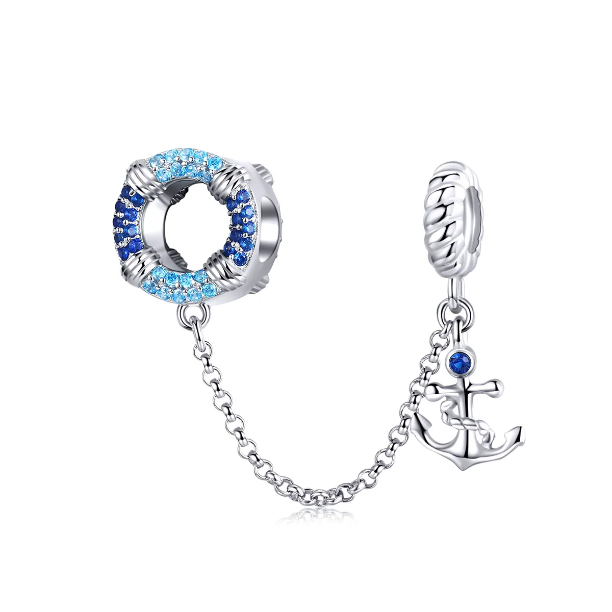 BAMOER 925 Sterling Silver Sea Blue Pendant Chain Fit Charm Bracelets Crystal DIY Women Jewelry Making Finding SCC1149
BAMOER 925 Sterling Silver Sea Blue Pendant Chain Fit Charm Bracelets Crystal DIY Women Jewelry Making Finding SCC1149