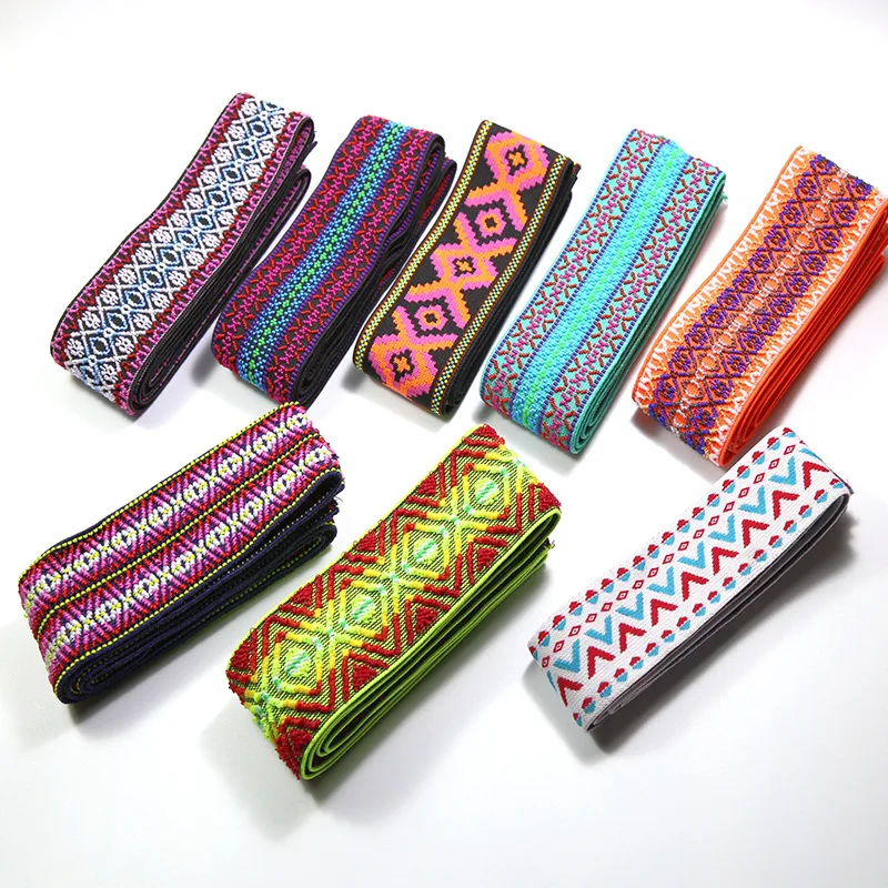5cm custom bulk elastic band folk-custom style elastic watch banding multicolor jacquard elastic band
5cm custom bulk elastic band folk-custom style elastic watch banding multicolor jacquard elastic band