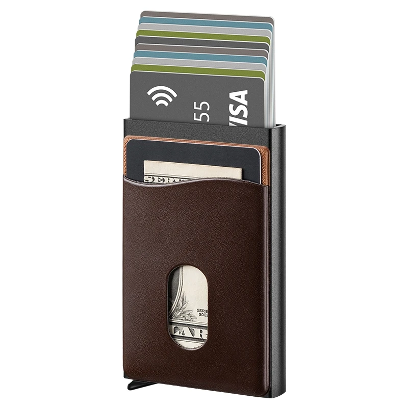 Men'S Rfid Slim Money Clip Credit Carbon Fiber Pop Up Airtags Wallet Rfid Blocking, Coffee color, brown
Men'S Rfid Slim Money Clip Credit Carbon Fiber Pop Up Airtags Wallet Rfid Blocking, Coffee color, brown