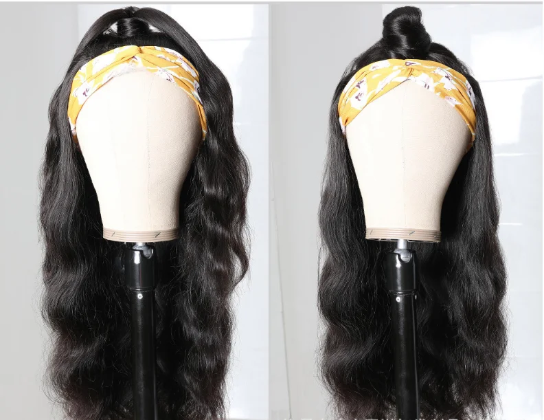 Head band Wigs For Black Women Body Wave Human Hair Wigs With Headband Remy Scarf Headband Wig Human Hair
Head band Wigs For Black Women Body Wave Human Hair Wigs With Headband Remy Scarf Headband Wig Human Hair