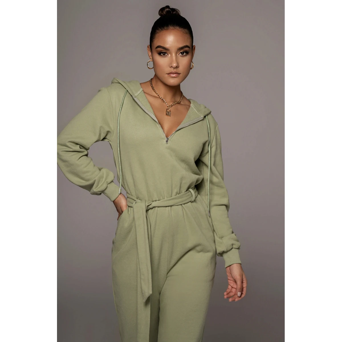 Custom logo women casual jumpsuit cotton wholesale long sleeve short jumpsuit elegant women workout rompers, Customized color
Custom logo women casual jumpsuit cotton wholesale long sleeve short jumpsuit elegant women workout rompers, Customized color