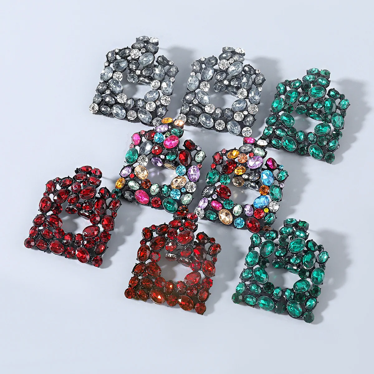 European Trendy Big Crystal Square Drop Earrings Women Geometric Bohemia Colorful Rhinestone Crystal Earrings Statement Jewelry
European Trendy Big Crystal Square Drop Earrings Women Geometric Bohemia Colorful Rhinestone Crystal Earrings Statement Jewelry